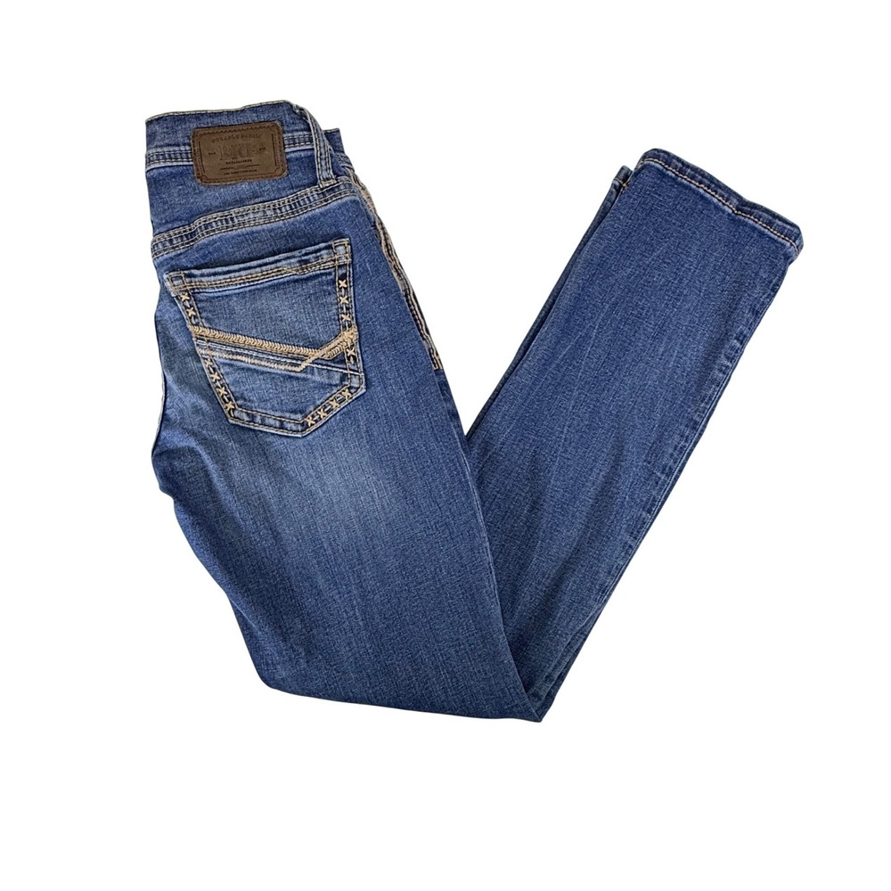 BKE Jake Straight Leg Jeans Mens 27x30 Medium Wash Durable Denim Blue